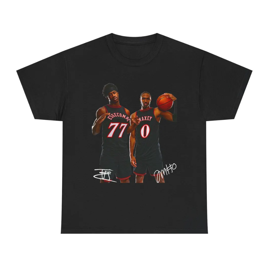 Vj Edgecombe & Tyrese Maxey Philadelphia T Shirt Autograph Edition Graphic Tee