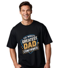 World's Greatest Dad T-Shirt, 100% Cotton, Oversized Fit, Black