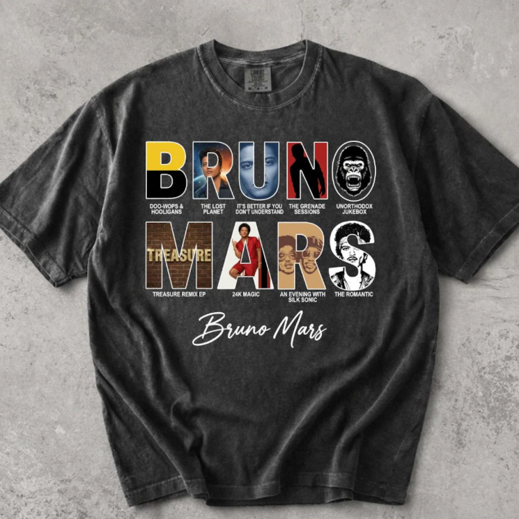 Bruno Mars collage T-shirt, Bruno Mars Shirt, Bruno Mars