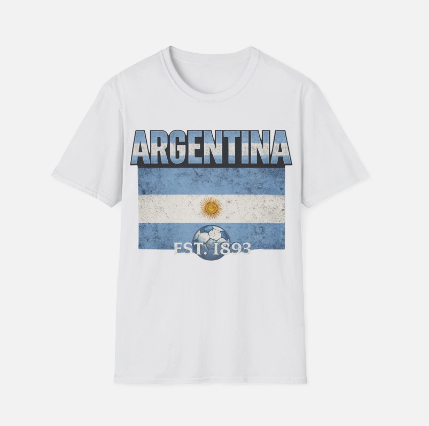 Argentina Flag Tee |Nation Heritage Collection Argentina EST.1893 T-Shirt