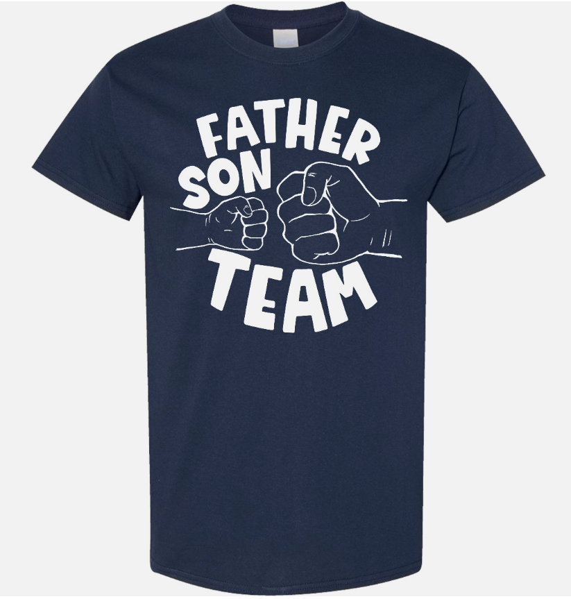 Inktastic Father's Day Father Son Team Parent Child Fist Bump T-Shirt Dad Pair