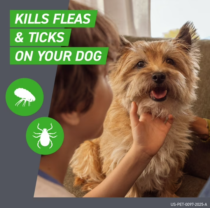 FRONTLINE Plus for Dogs Flea & Tick Small Breed Dog Spot Treatment, 5 - 22 lbs, 3 Count
