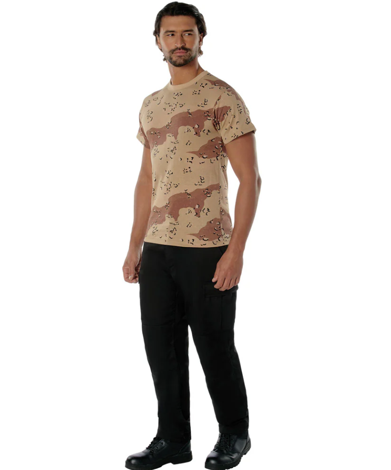 6-Color Desert Camouflage Short Sleeve T-Shirt