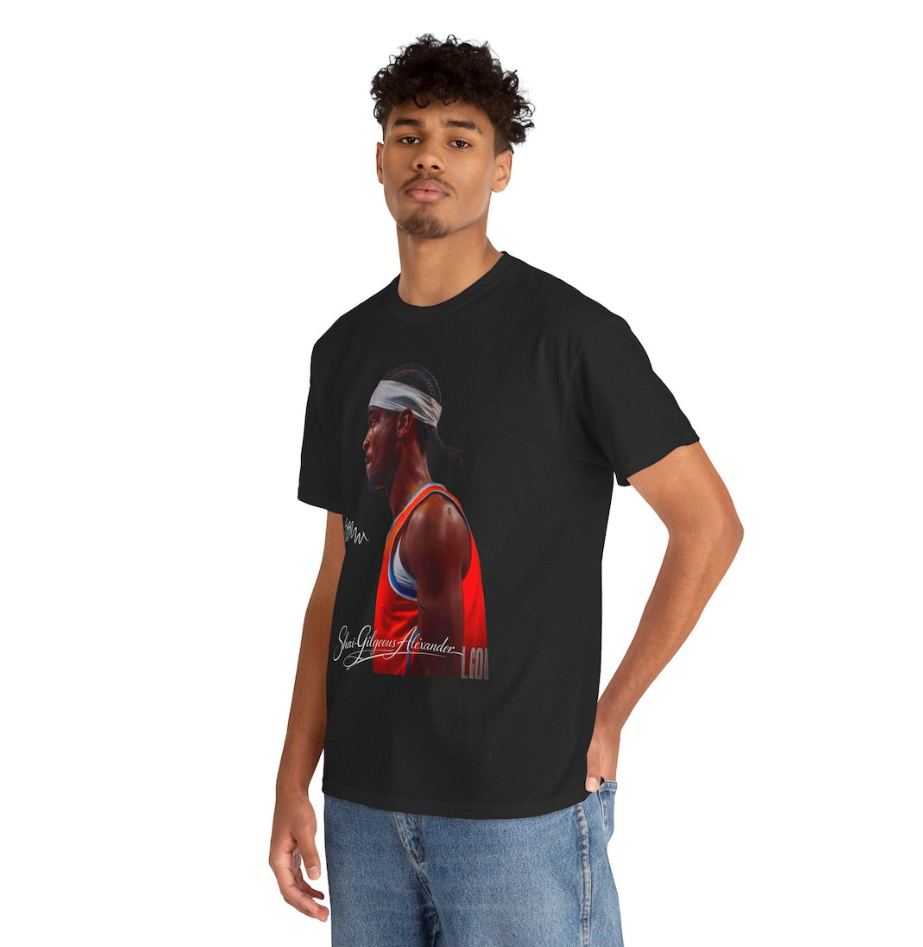 Shai Gilgeous Alexander OKC T Shirt Autograph Player Graphic Tee