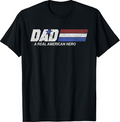 American Hero Dad T-shirt Patriotic Father's Day Tee