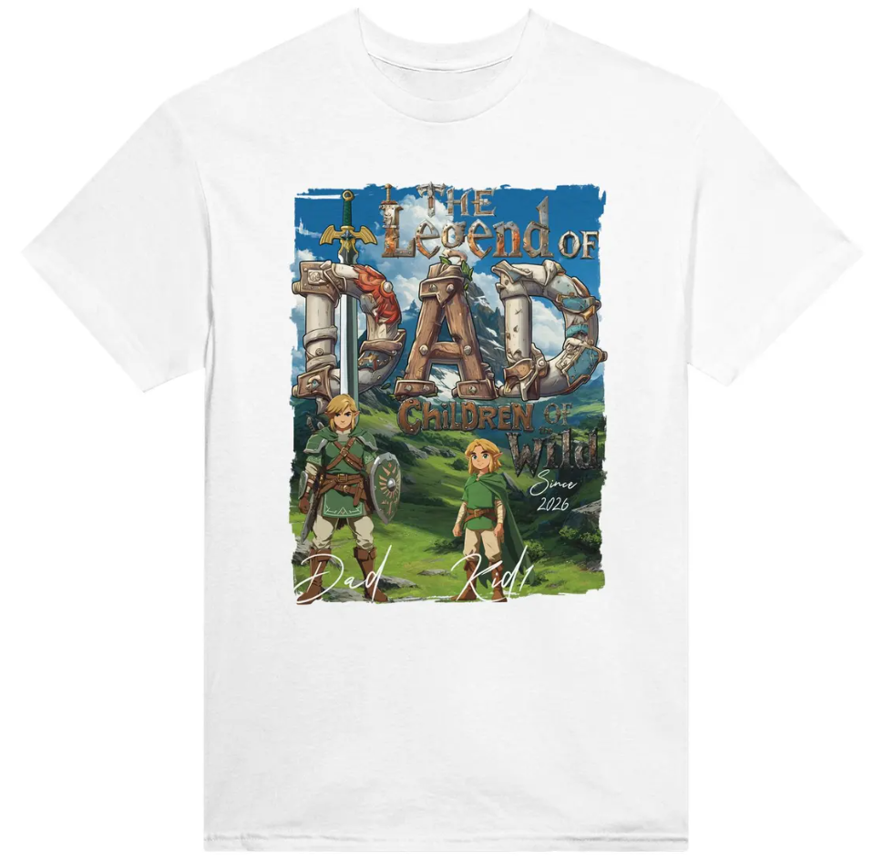 Legend of Dad Tee – Personalized Kids of the Wild Father’s Day Shirt
