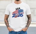 USA 2026 World Soccer Shirt, US Flag Soccer Art Tee, Global Soccer 2026 Shirt, USA Canada Mexico Tee , Football Fan Gift,