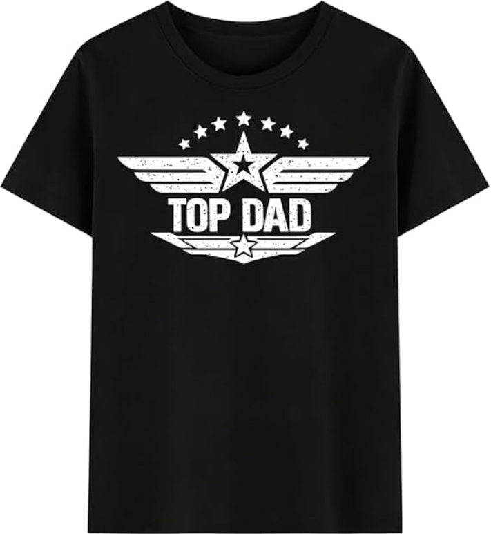 Mens Father's Day Shirt, Happy Father Day Top Dad Tee, Soft Combed Cotton Spandex