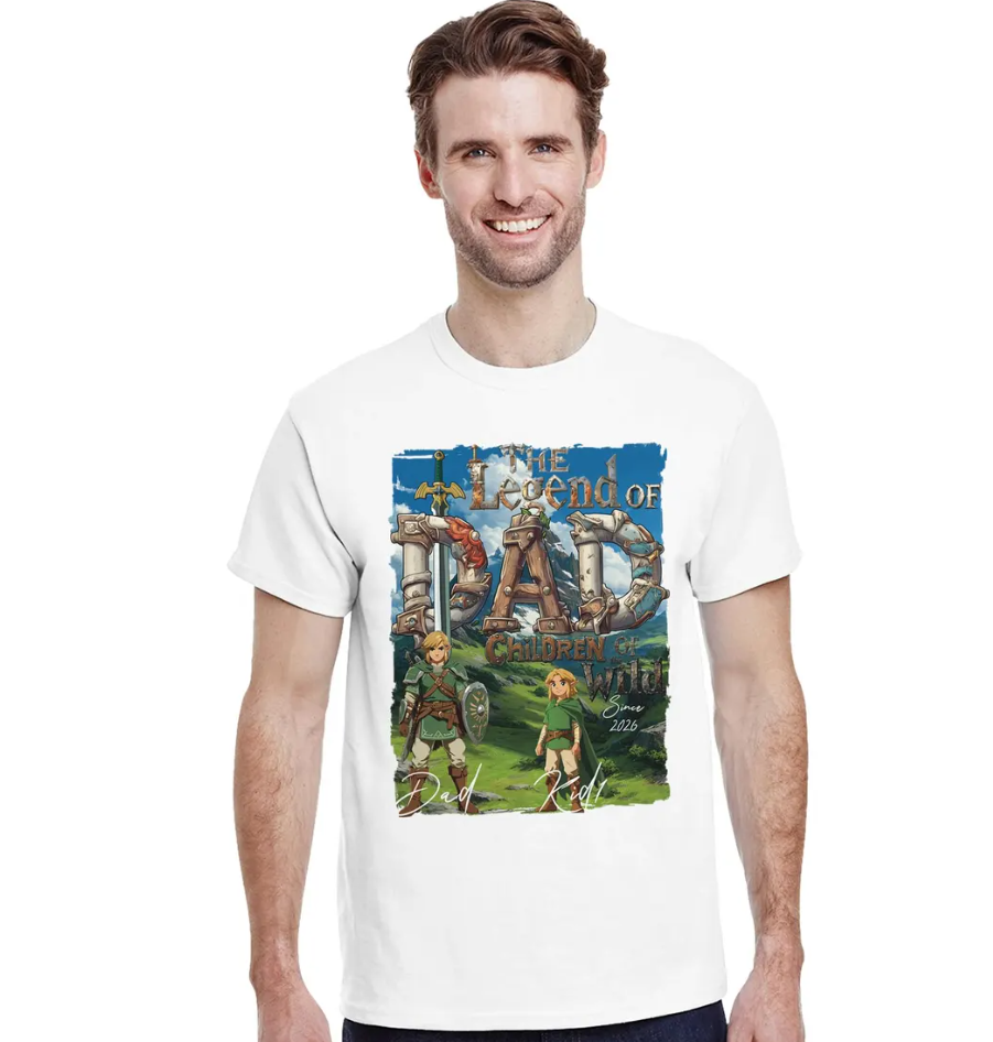 Legend of Dad Tee – Personalized Kids of the Wild Father’s Day Shirt