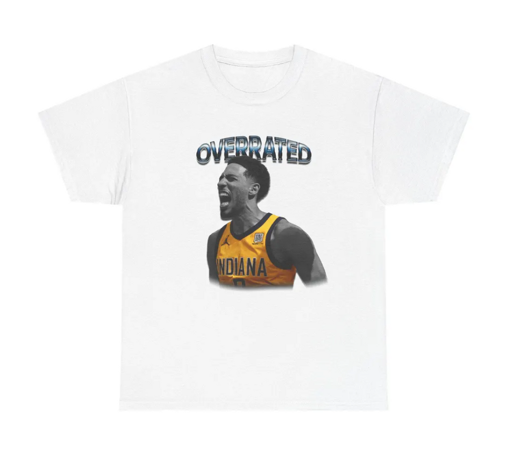 Haliburton Overrated Tee - White