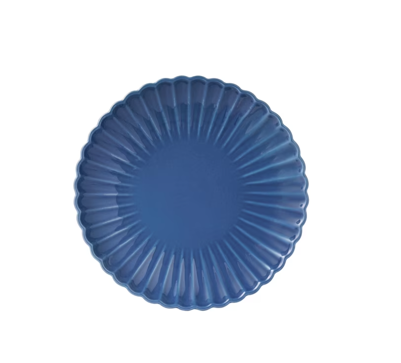 The Pioneer Woman Colette 12-Piece Stoneware Dinnerware Set, Blue