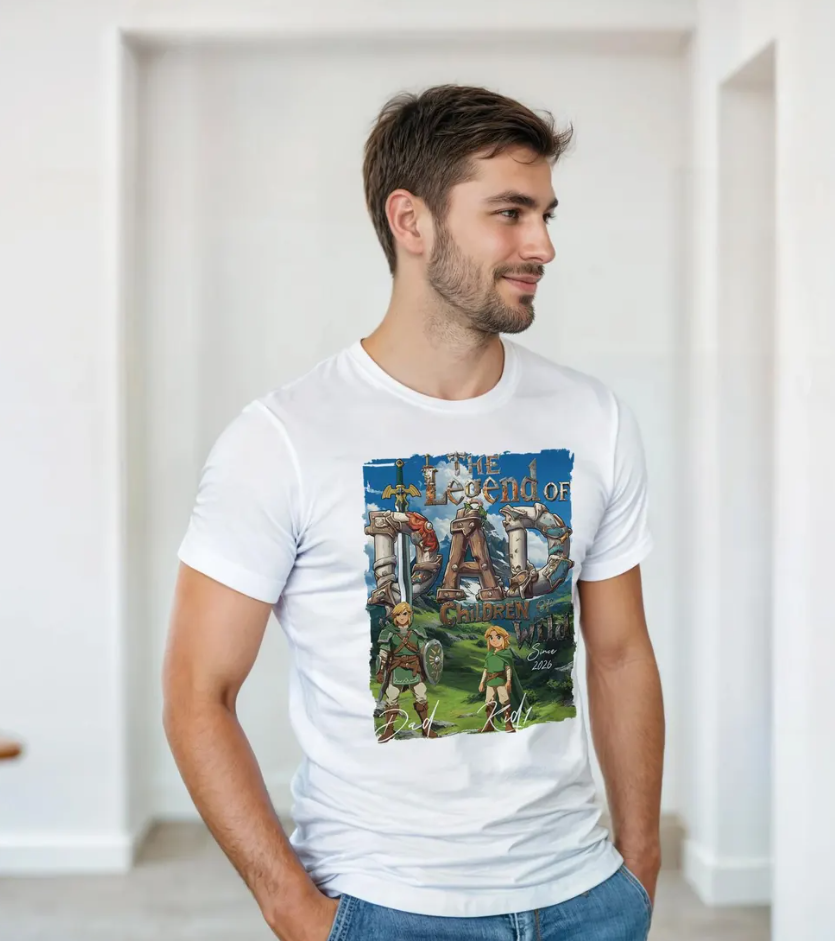 Legend of Dad Tee – Personalized Kids of the Wild Father’s Day Shirt