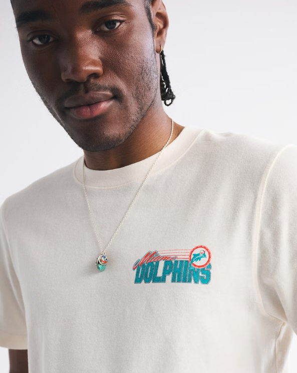 Miami Dolphins Graphic Tee - Vintage NFL Fan Shirt