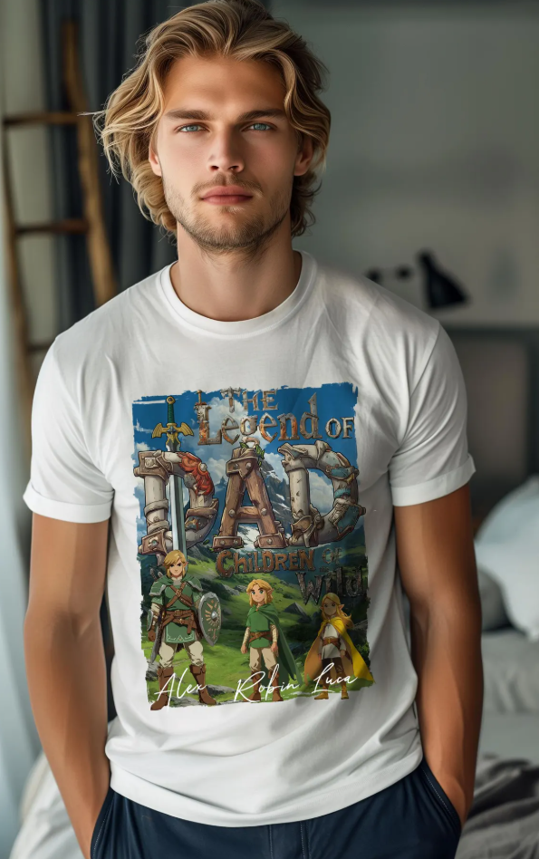Legend of Dad Tee – Personalized Kids of the Wild Father’s Day Shirt
