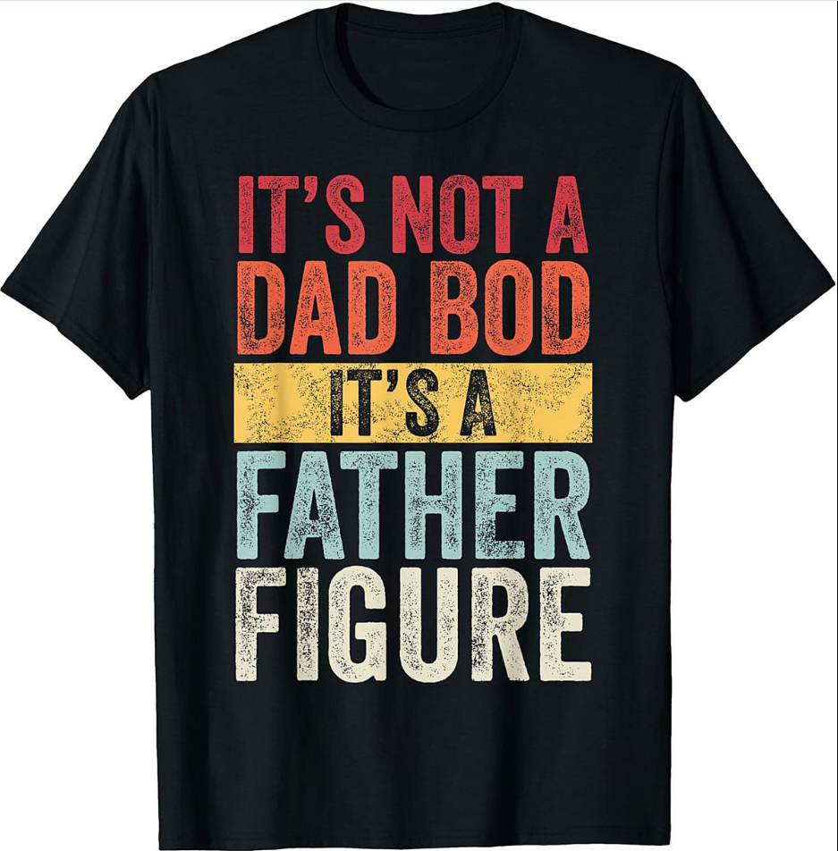 Funny Father Figure Dad Bod Sweatshirt Retro Crewneck