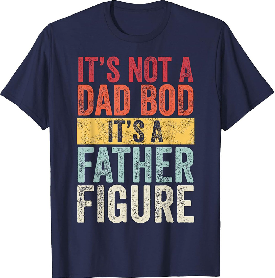 Funny Father Figure Dad Bod Sweatshirt Retro Crewneck