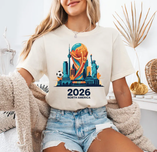 2026 Global Soccer North America T-Shirt, USA Canada Mexico T-Shirt, 2026 World USA Custom T-Shirt, Soccer Fan Tee, world football 2026