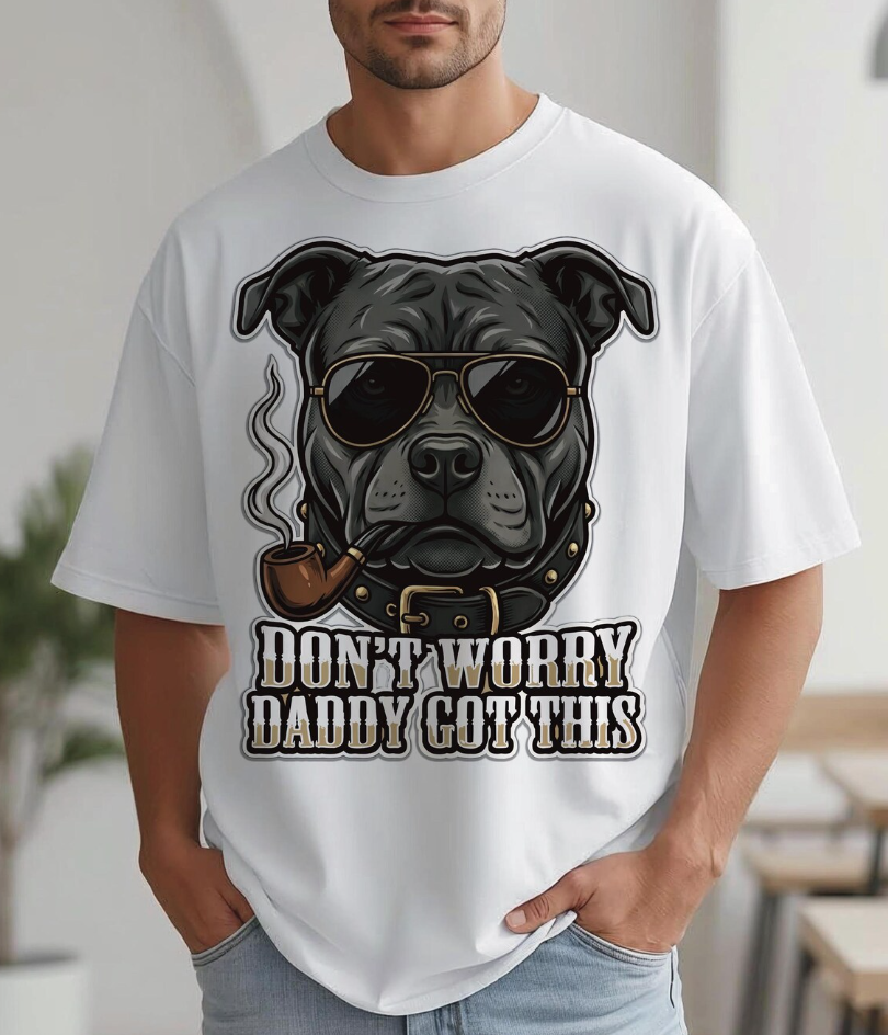 Don’t Worry Daddy Got This Shirt | Funny Pitbull Dog Dad Father’s Day Tee