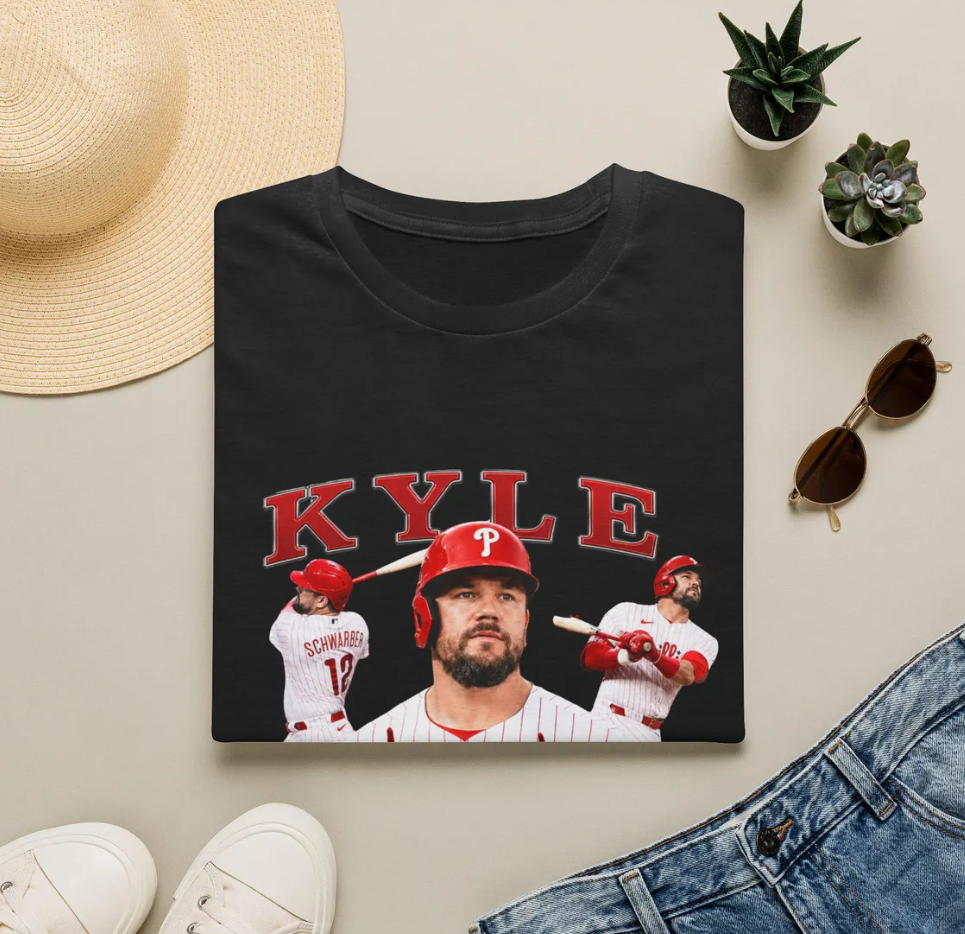 Kyle Schwarber Baseball Collage T-Shirt Phillies Fan Shirt