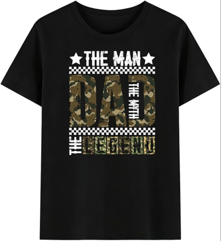 Mens Father's Day Shirt, Happy Father Day Top Dad Tee, Soft Combed Cotton Spandex (Copy)