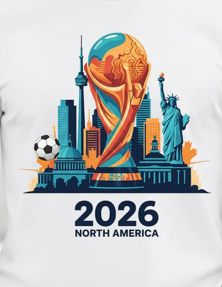 2026 Global Soccer North America T-Shirt, USA Canada Mexico T-Shirt, 2026 World USA Custom T-Shirt, Soccer Fan Tee, world football 2026