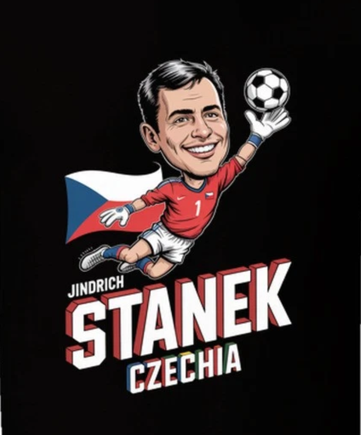 Jindrich Stanek Czechia Gk World Cup Soc T Shirt