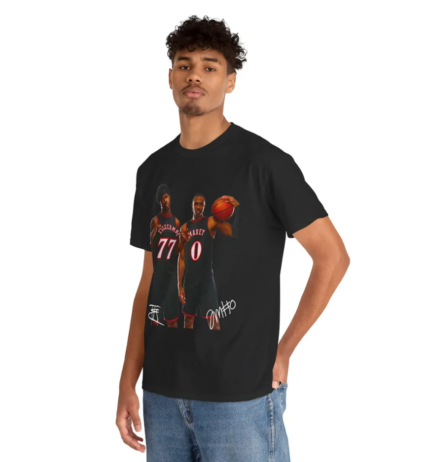 Vj Edgecombe & Tyrese Maxey Philadelphia T Shirt Autograph Edition Graphic Tee