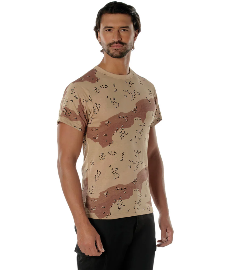6-Color Desert Camouflage Short Sleeve T-Shirt
