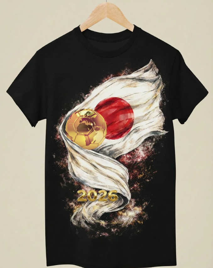 WC 2026 INSPIRED Cool Unisex Black T-Shirt - Japan