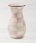 MacKenzie-Childs Rosy Check Tall Vase
