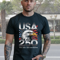 USA 250 Shirt: Patriotic Eagle, American Semiquincentennial Tee