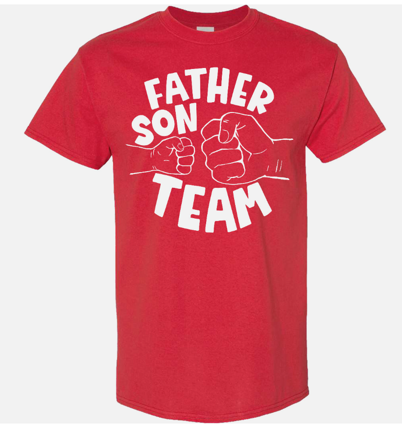 Inktastic Father's Day Father Son Team Parent Child Fist Bump T-Shirt Dad Pair