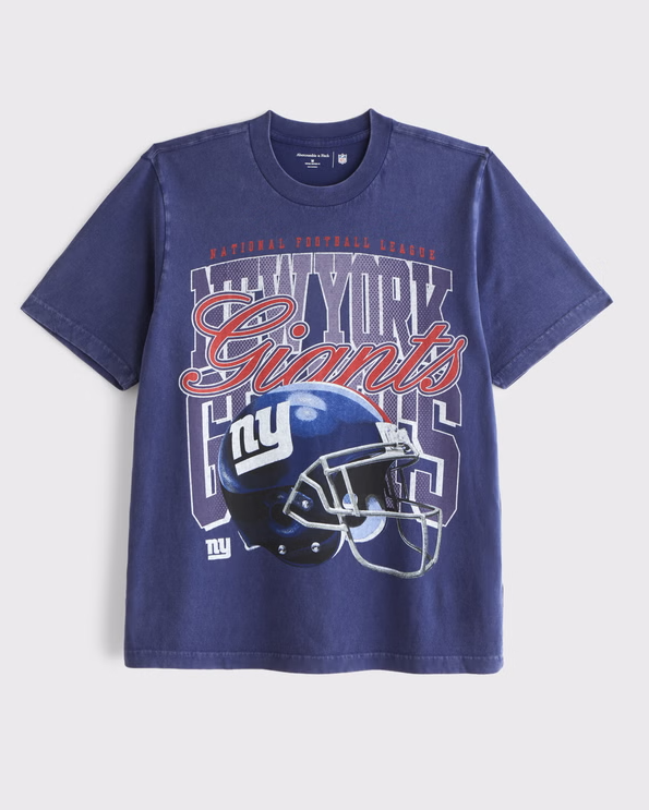 New York Giants Vintage Inspired Graphic Tee - Vintage NFL Fan Shirt