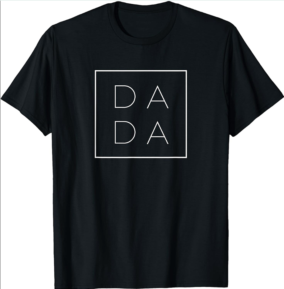 Minimalist Dada Graphic Tee Modern Father's Day T-Shirt