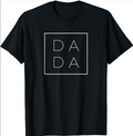 Minimalist Dada Graphic Tee Modern Father's Day T-Shirt