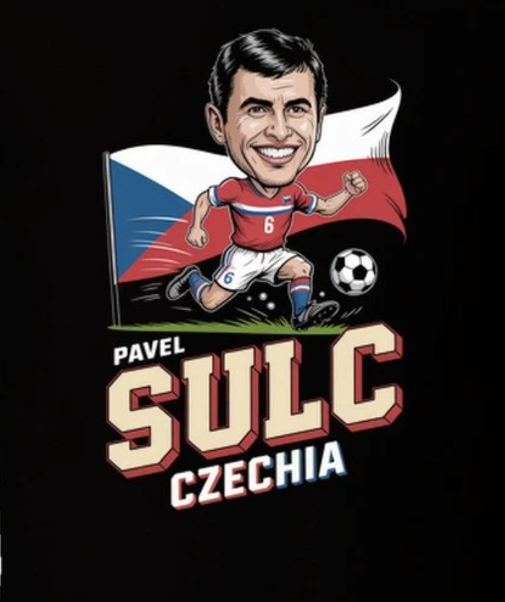 Pavel Sulc Czechia Midfielder World Cup T Shirt