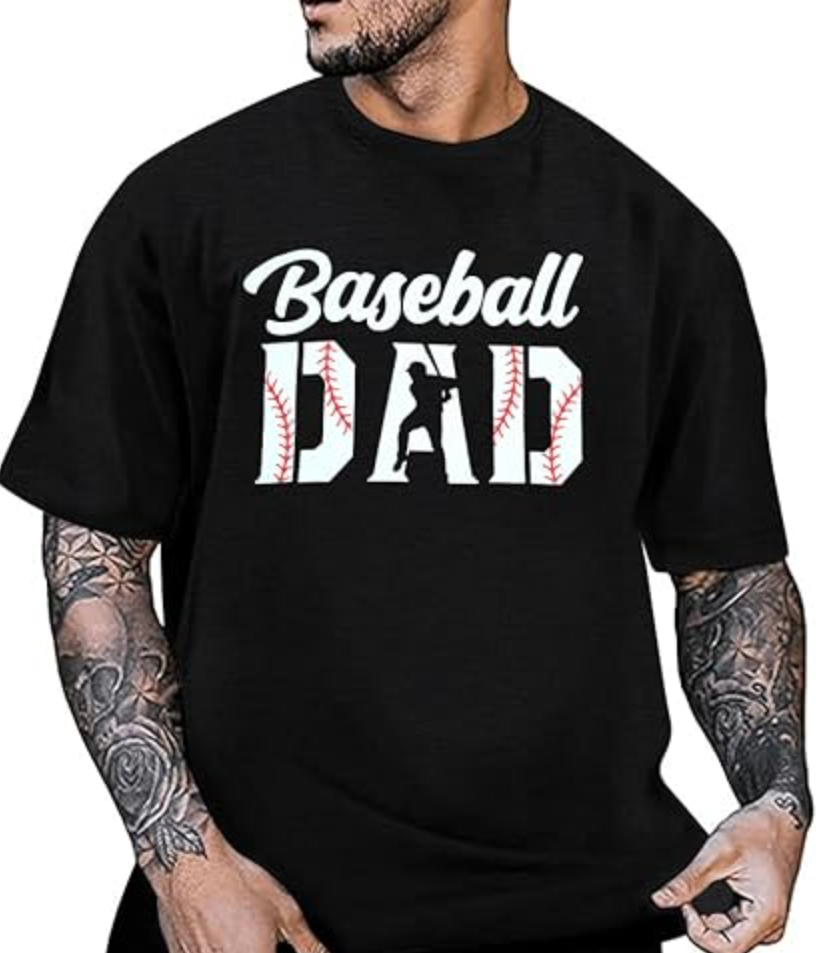 Game Day Shirt for Men: Funny Baseball Season Shirts Baseball Dad Tee Game Day Vibes Short Sleeve Tops