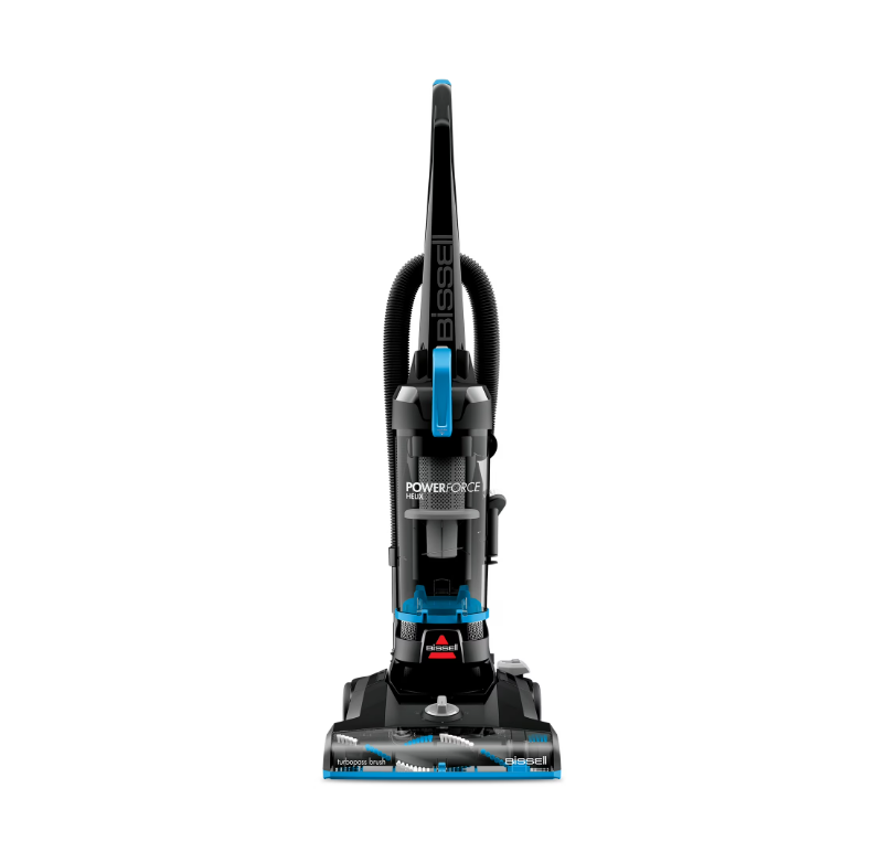 BISSELL PowerForce Helix, Bagless, Upright Vacuum, Pet Friendly, Scatter-Free Technology, Helix Dirt Separation System, Lightweight, 3313, Blue & Black