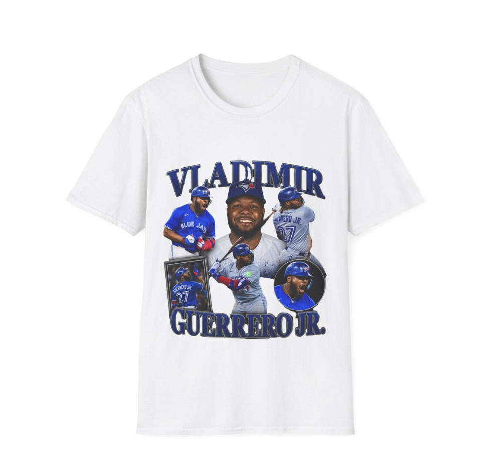 Vladimir Guerrero Baseball Collage T-Shirt Vintage MLB Player Design