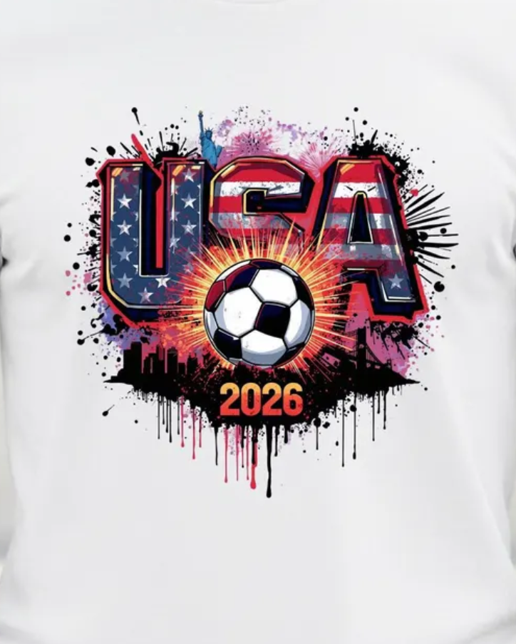 USA Soccer T-Shirt 2026 | United States Football Fan Tee | American Bald Eagle Art Shirt | Global Soccer 2026 USA Gift, Team USA Fan Apparel
