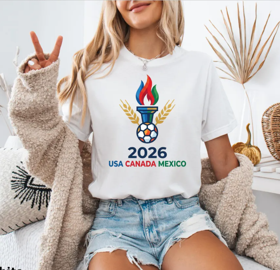 USA Canada Mexico Tee , International Football Tee, Football Fan Gift, World Soccer 2026 Shirt, Championship 2026, Sport Fan Tee