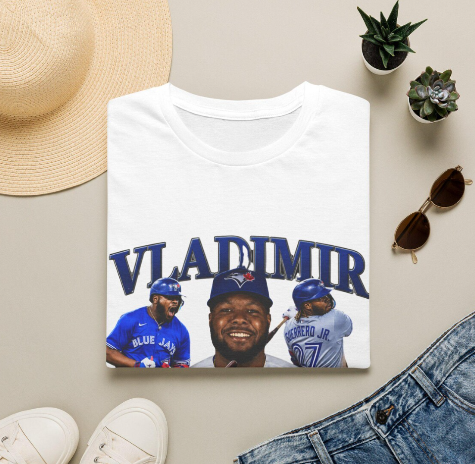 Vladimir Guerrero Baseball Collage T-Shirt Vintage MLB Player Design