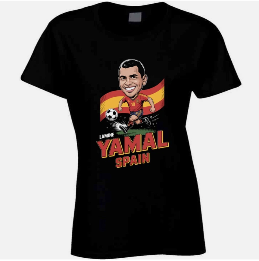 Lamine Yamal Spain Forward World Cup Soc T Shirt