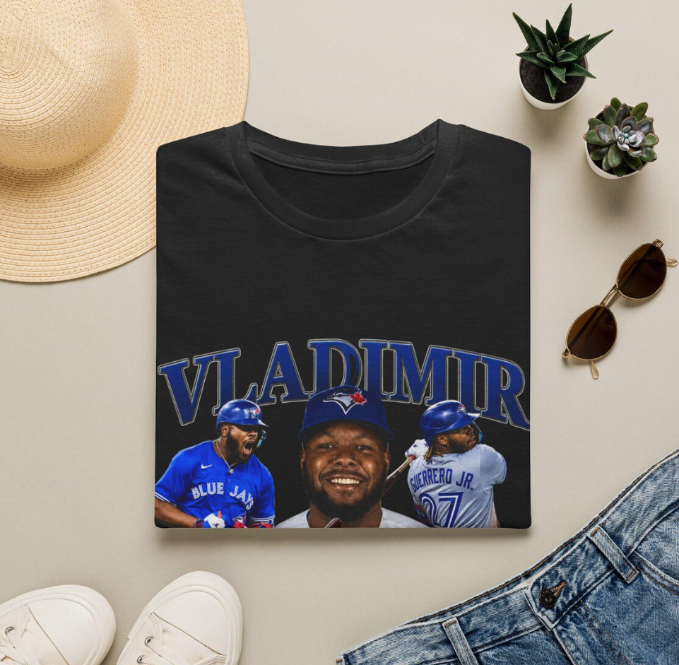 Vladimir Guerrero Baseball Collage T-Shirt Vintage MLB Player Design