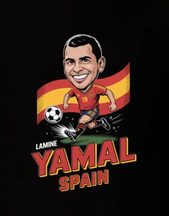 Lamine Yamal Spain Forward World Cup Soc T Shirt