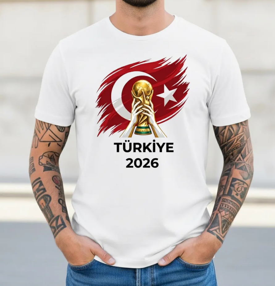 Türkiye Soccer T-Shirt 2026, Turkish Flag Soccer 2026 Tee, Turkey Football Fan Shirt, National Team Souvenir Gift for Fans, Türkiye Futbol