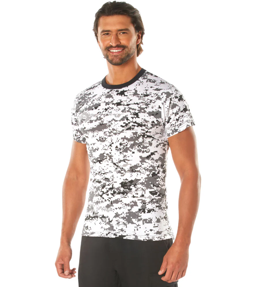 Digital City Camo Military T-Shirt