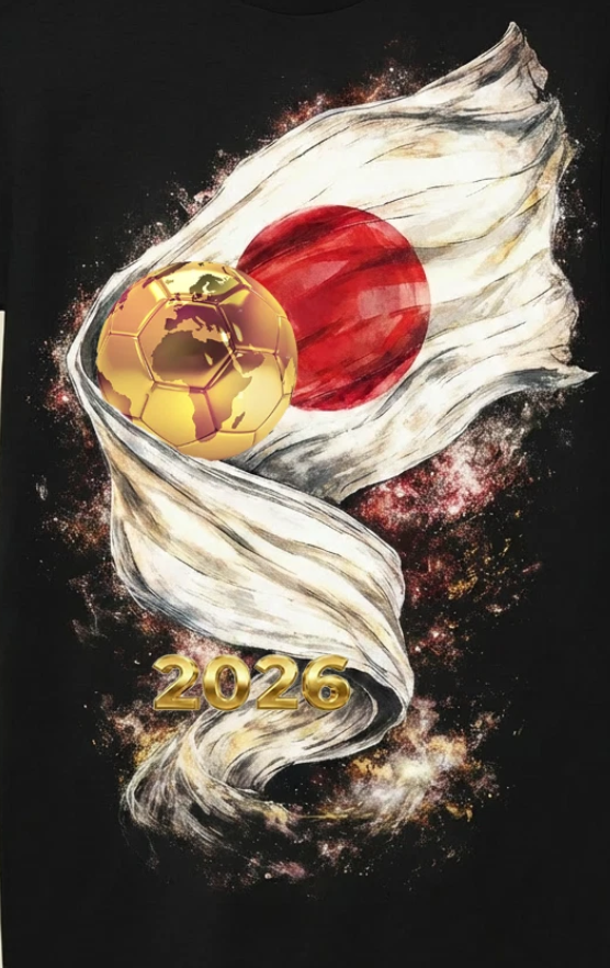 WC 2026 INSPIRED Cool Unisex Black T-Shirt - Japan