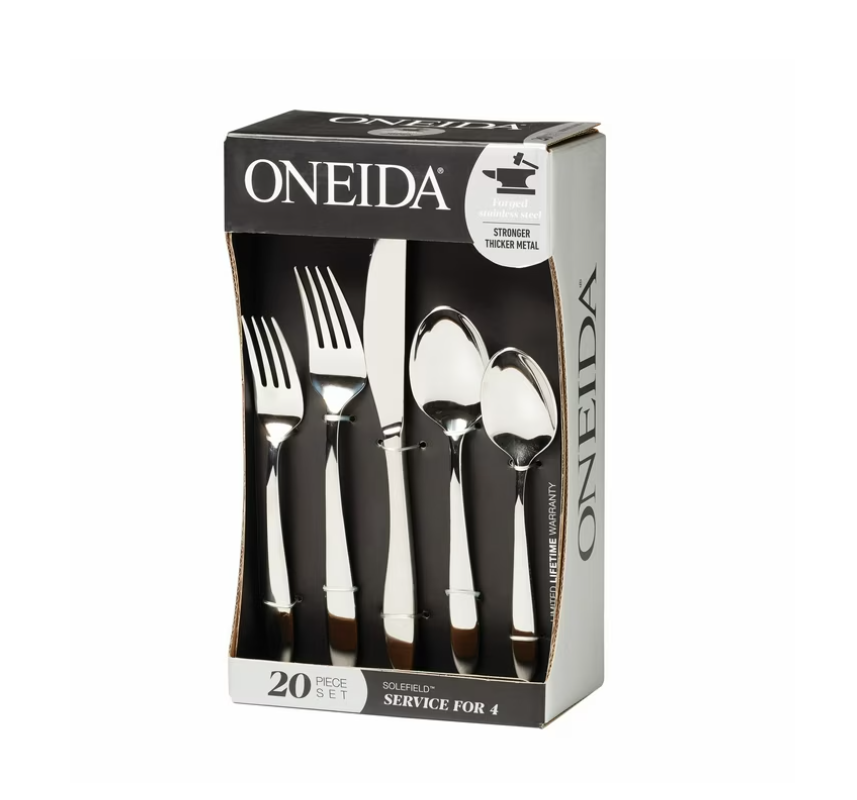 Oneida Solefield 20-Piece Stainless Steel Silverware Set (Service for 4)
