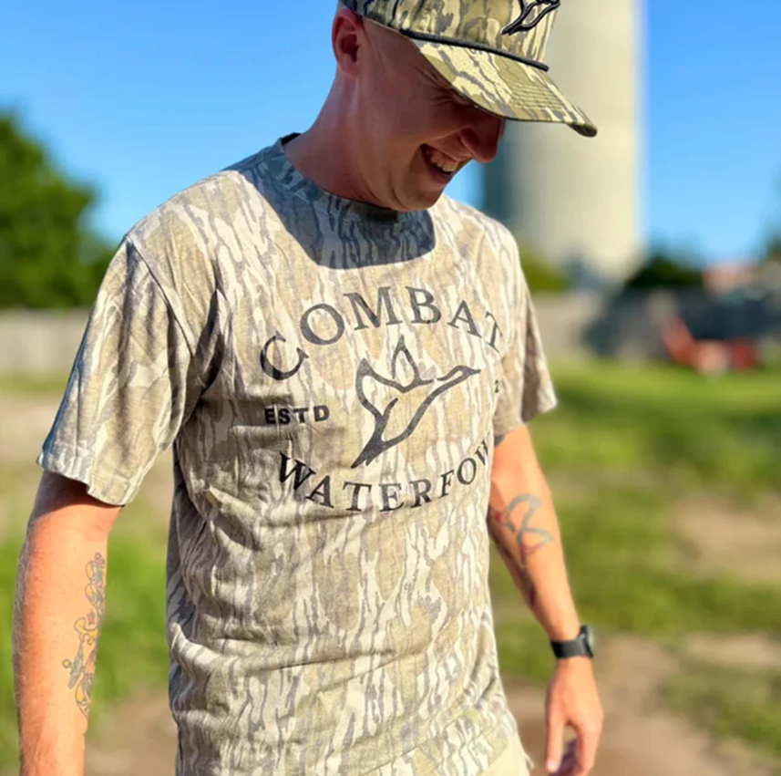 Mossy Oak Camo Combat Logo Short Sleeve T-Shirt